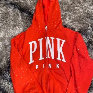 PINK  Zip up sweatshirt